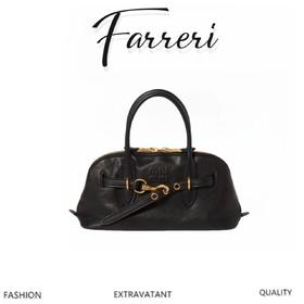 Mlu缪家 Aventure 可拆卸可调节肩带拉链开合 纳帕皮革 女款 黑色