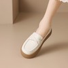 ZHR厚底乐福鞋2024新款软底白色小皮鞋女士一脚蹬单鞋休闲小白鞋 商品缩略图4