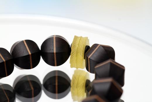 ZGT0012°紫檀瓜棱双色珠男女手串 商品图3