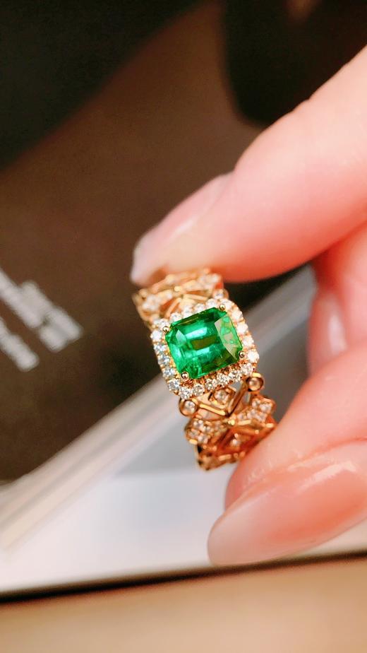 0.89克拉祖母绿戒指 商品图2