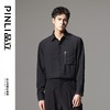 PINLI品立秋季新款男士宽松尖领休闲长袖衬衫衬衣GD241113003 商品缩略图2