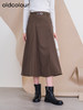 oldcolour欧珂冬季时尚新款休闲高腰A字裙长裙女P410604A1 商品缩略图0