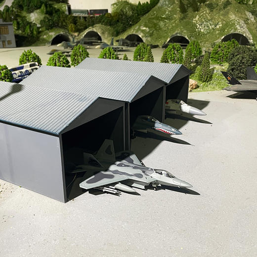 FXQ 特尔博-长春航展、九三阅兵纪念品 1:100F22隐身战机模型新款合金硬核战机模型收藏送礼 商品图5