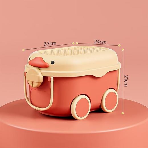 儿童玩具收纳箱家用整理箱塑料大容量零食储物箱宝宝衣服储物盒子 商品图6