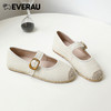 EVERAU2023上新优雅与甜心 复古与时髦的碰撞柔软羊皮鞋面平底春夏舒适玛丽珍女鞋EA7030 商品缩略图1