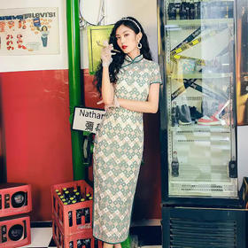 改良旗袍经典款气质复古老上海优雅知性XL2274