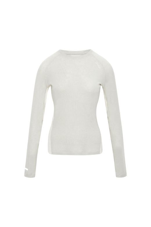 oneup兰精天丝美丽奴羊毛女式合身长袖T恤 商品图6