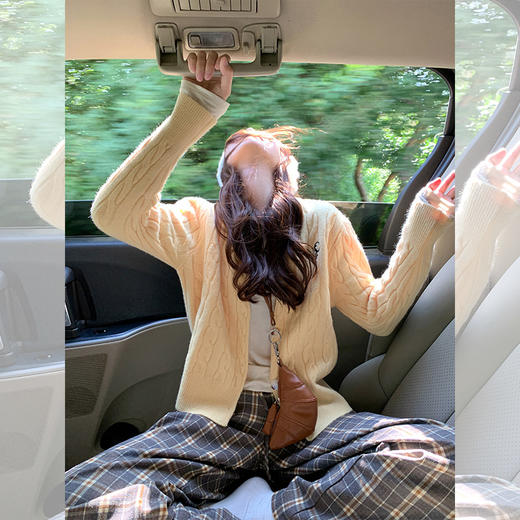 <曾小咸推荐>现货秒杀 ！微信超特价！麻花肌理开衫 日常169.99 立减80 秒杀89.99！！ 商品图2