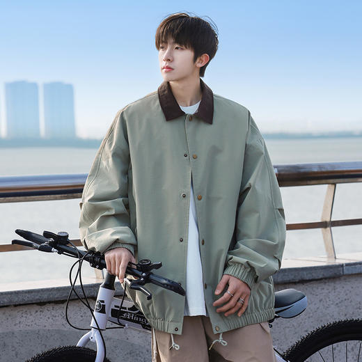 【复古风潮❗️日系卡哈特外套】新款复古宽松撞色翻领工装，满满细节感看的到，港风外套情侣防水夹克L 商品图3