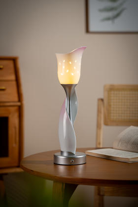 富玉陶瓷 · 景德镇玲珑瓷 花苞灯氛围卧室床头台灯温馨装饰生日礼物