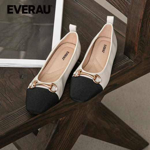 EVERAU经典小香风复古优雅基调春夏平底女鞋单鞋EA7053 商品图2