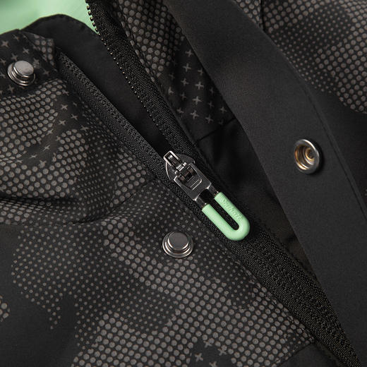 水孩儿童装秋冬新款儿童三防外套男童炫酷反光印花上衣女童时尚保暖风衣 商品图1