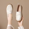 ZHR厚底乐福鞋2024新款软底白色小皮鞋女士一脚蹬单鞋休闲小白鞋 商品缩略图5
