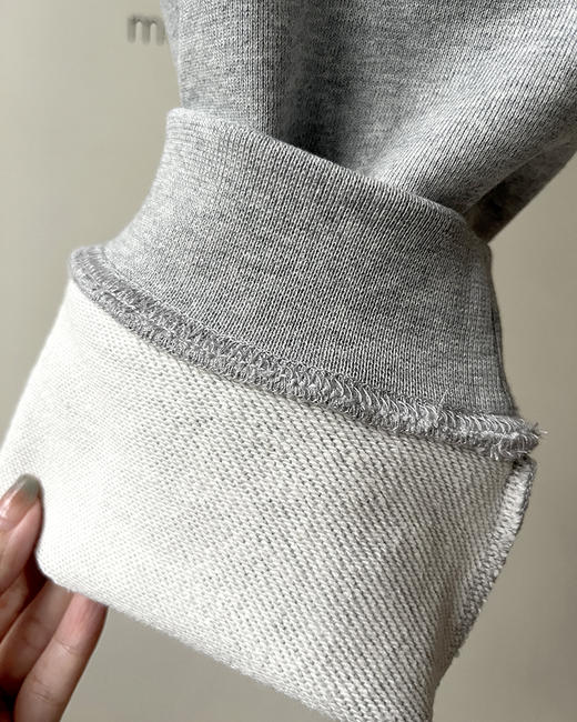 现货 THS 9.7-限时 缪家 情侣款 抽绳松紧腰灰色运动卫裤 QJ042 商品图14