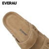 EVERAU简约高级蓝热一脚蹬双带休闲复古拖鞋EA2053 商品缩略图3