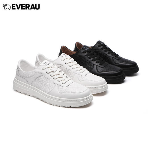 EVERAU极简极奢运动风格简约时尚男士板鞋EA5029 商品图0
