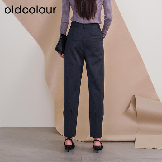 oldcolour欧珂冬季新款时尚直筒修身休闲长裤女P410710A1 商品图4