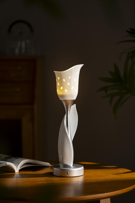 富玉陶瓷 · 景德镇玲珑瓷 花苞灯氛围卧室床头台灯温馨装饰生日礼物 商品图8