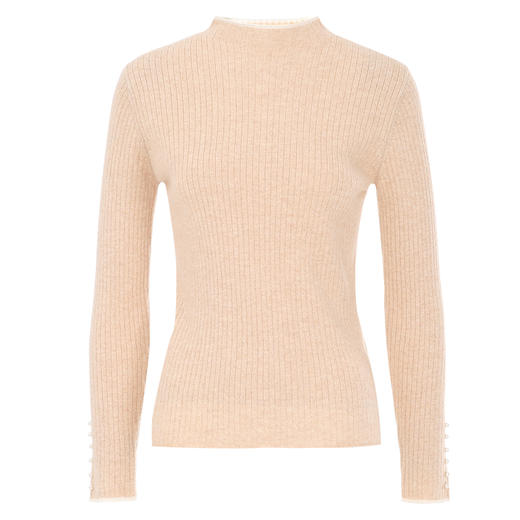 EITIE爱特爱冬季新款舒适半高领百搭打底基础100%山羊绒针织衫7601313 商品图5