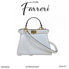 F家 手拿包 白色