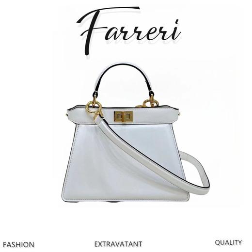 F家 手拿包 白色 商品图0