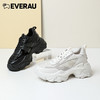 EVERAU上新小香风*老爹鞋]拼接小香风花呢布 金色细闪磨砂“V”字时尚运动老爹女鞋EA5039 商品缩略图0