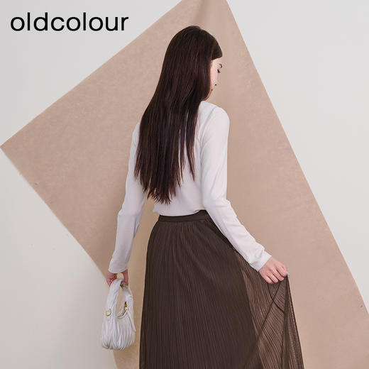 oldcolour欧珂冬季新款时尚翻领休闲修身舒适长袖T恤P410203A1 商品图4