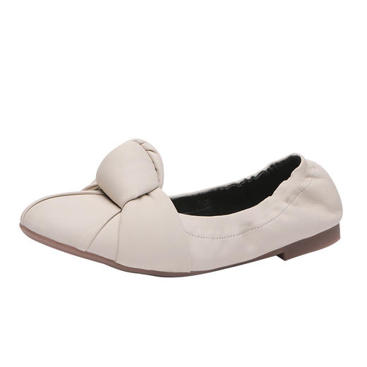 EVERAU春夏新品卷卷的褶皱设计耐折鞋底舒适蛋卷女鞋EA7026 商品图9