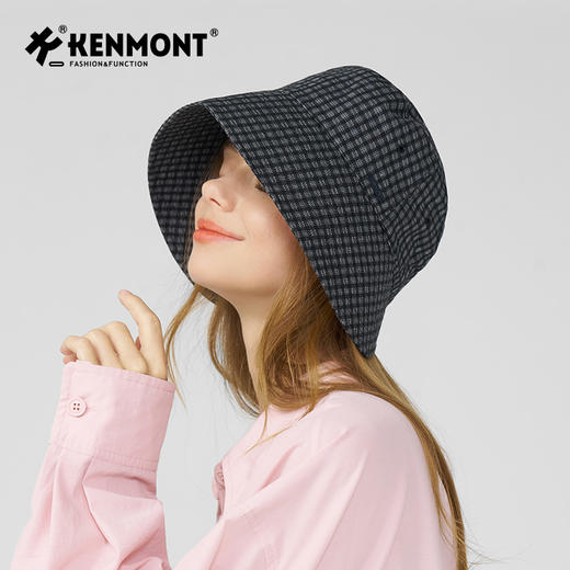 【云优选】卡蒙可折叠放方格子纯棉百搭防晒渔夫帽KM-6082 商品图10