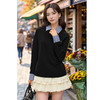 9/7奢姿大码女装2024秋季时尚百搭上衣胖妹妹学院风翻领假两件卫衣9943134058 商品缩略图2