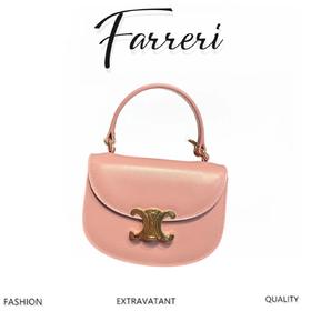 凯旋门 besace triomphe 迷你牛皮手袋 粉