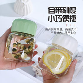 【敲高颜值！迷你玻璃胖胖杯】耐高温牛奶杯便携ins迷你玻璃水杯摇摇杯咖啡杯礼品，自带刻度 小巧便捷。ry