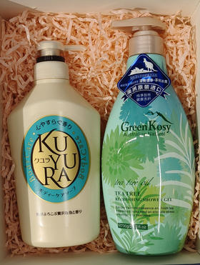 教师节礼品推荐【Yuki】可悠然沐浴露+绿色溪谷茶树舒爽沐浴露