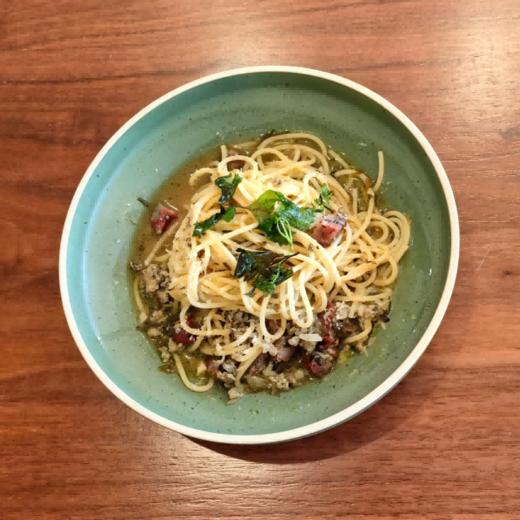 橄榄菜肉肠意面 商品图0