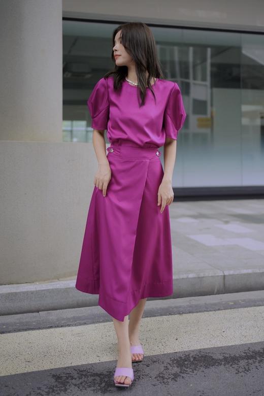 Le Malene 气质圆领上衣显瘦时尚半裙套装 16941 商品图0