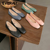 EVERAU简洁设计沉稳有气质通勤芭蕾风平底女鞋单鞋春秋款EA7052 商品缩略图0