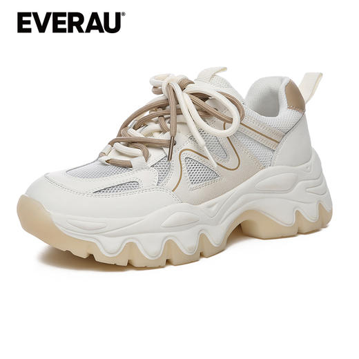 EVERAU时尚感运动休闲卡特网面老爹鞋女鞋EA5047 商品图4