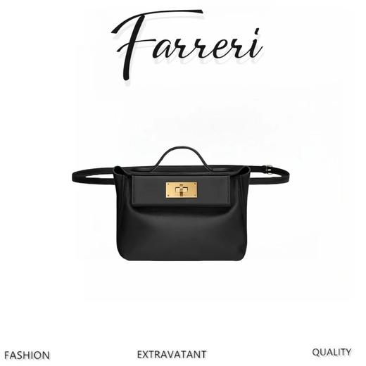 爱*仕定制、2424金扣 腰包手提单肩斜跨包 迷你 多色 商品图0