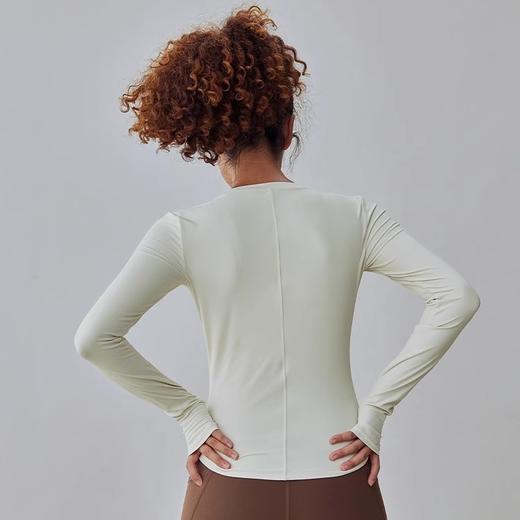 跃牌【周游世界系列】瑜伽服修身显瘦长袖运动上衣女跑步训练健身衣 TP0627 商品图3