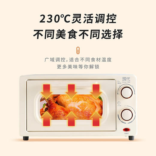 现代烤箱家用一件起批发多功能16L烘焙专用跨境oven双层电烤箱 商品图3