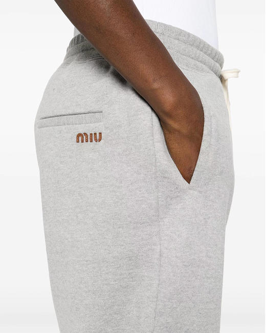 现货 THS 9.7-限时 缪家 情侣款 抽绳松紧腰灰色运动卫裤 QJ042 商品图4