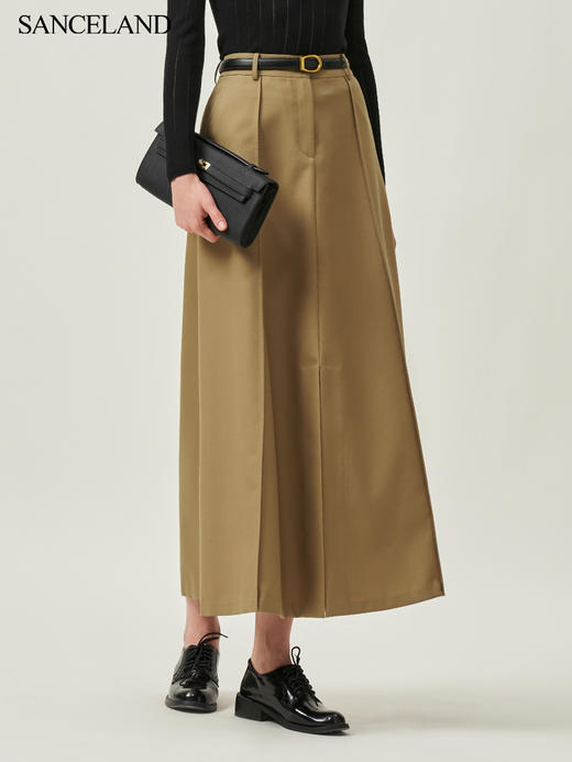 SANCELAND三石一澜绵羊毛半裙 商品图3