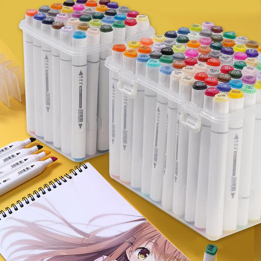 梦想派酒精油性马克笔盒装36色48色60色80色 商品图0
