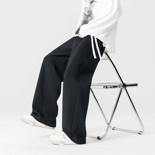 【新款DYF】大依优型大码直筒运动针织休闲裤加肥加大男装舒适胖子肥佬百搭运动裤长裤 商品图9