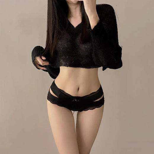 LA180+！绝美~3条装！意大利贵牌性感蕾丝拼接内裤女 商品图7