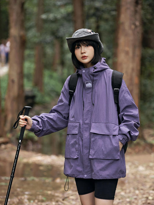 【自由穿梭❗️山系连帽外套】春秋季新款潮牌户外登山休闲夹克，防水工装冲锋衣，情侣外套L 商品图3