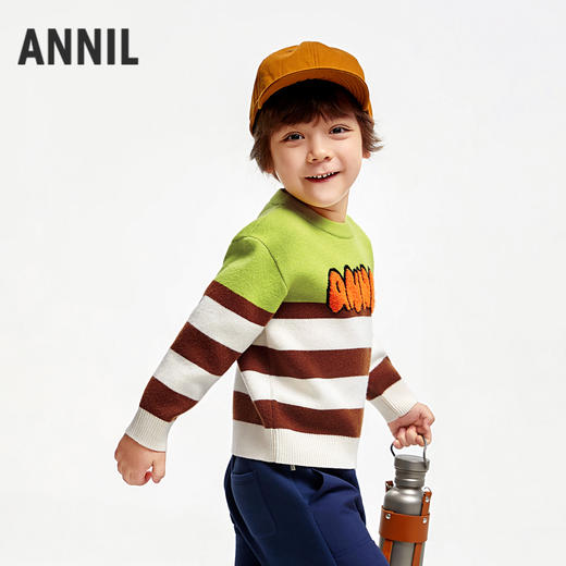 男童多彩撞色暖毛衣安奈儿童装实体店同款XB434544 商品图1