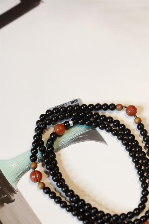 H468Y08°印度小叶紫檀+老山虎鞋手串 商品图1