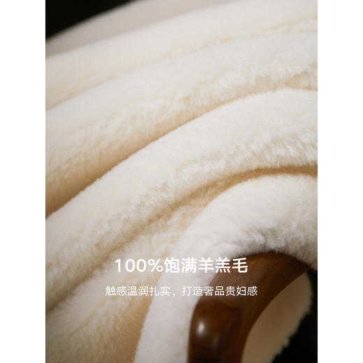 棉仓346666002-贵气MIU风 羊羔毛外套女冬季新款中长款小香风颗粒羊毛外套(货号:346666002) 商品图1