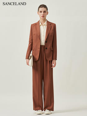 SANCELAND三石一澜绵羊毛西服